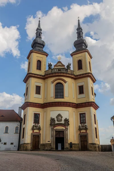 Igreja Descoberta Santa Cruz Kostel Nalezeni Svateho Krize Litomysl República — Fotografia de Stock