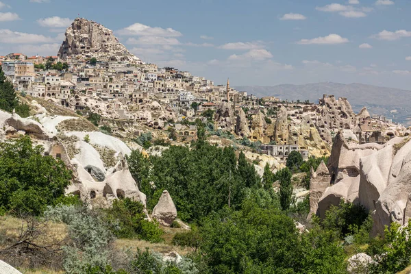 View Uchisar Village Cappadocia Turkey — Stock Photo, Image