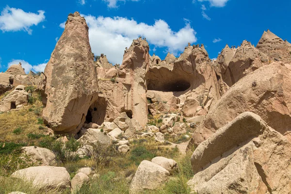 Zelve Cappadocia Türkiye Deki Kaya Konutları — Stok fotoğraf