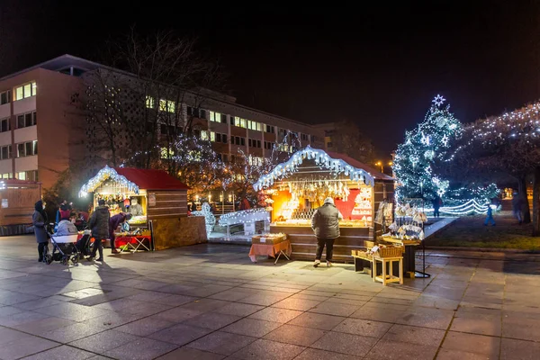 Usti Nad Labem Tschechische Republik Dezember 2020 Weihnachtsmarkt Usti Nad — Stockfoto