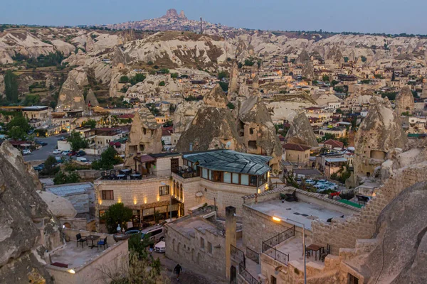 Aerial View Goreme Town Cappadocia Turkey — Stock Photo, Image