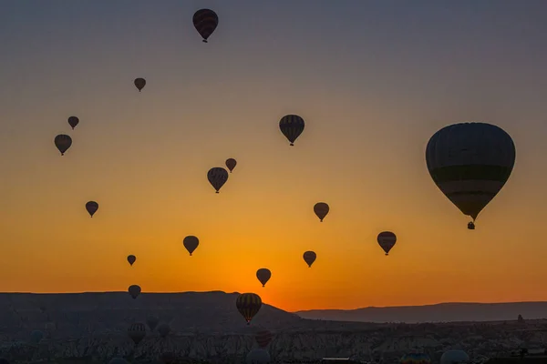 Montgolfières Dessus Cappadoce Turquie — Photo