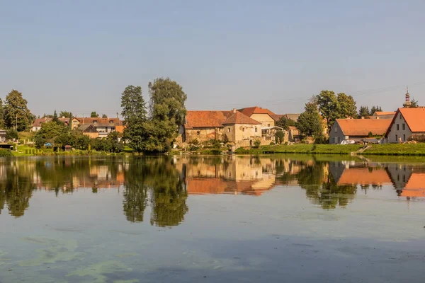 Utsikt Över Byn Kamberk Tjeckien — Stockfoto