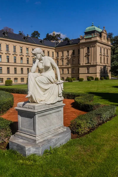 Prag Tjeckien September 2020 Den Libyska Sibyl Statyn Grund Strakova — Stockfoto