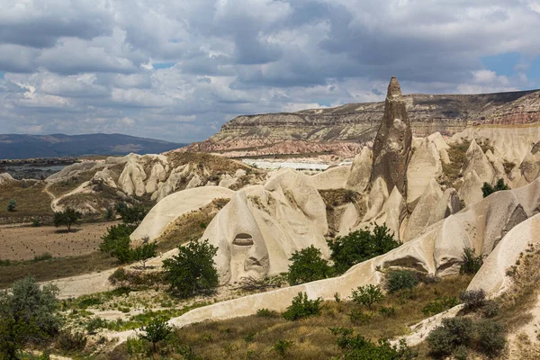 Kőzetképződmények Cappadociában Pulykában — Stock Fotó