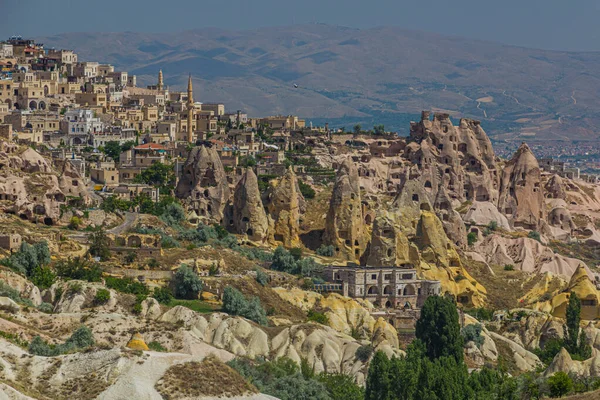 View Uchisar Rock Village Cappadocia Turkey — Stock fotografie