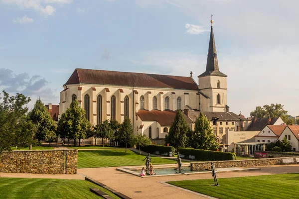 Litomysl República Checa Agosto 2020 Iglesia Exaltación Santa Cruz Kostel — Foto de Stock