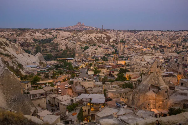 Vista Aérea Ciudad Goreme Capadocia Turquía —  Fotos de Stock