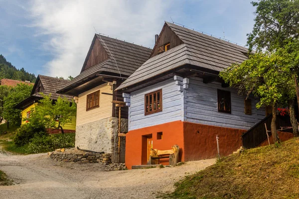 Oude Huizen Vlkolinec Dorp Nizke Tatry Bergen Slowakije — Stockfoto