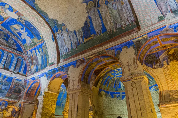 Goreme Turquia Julho 2019 Frescos Dentro Igreja Tokali Igreja Fivela — Fotografia de Stock