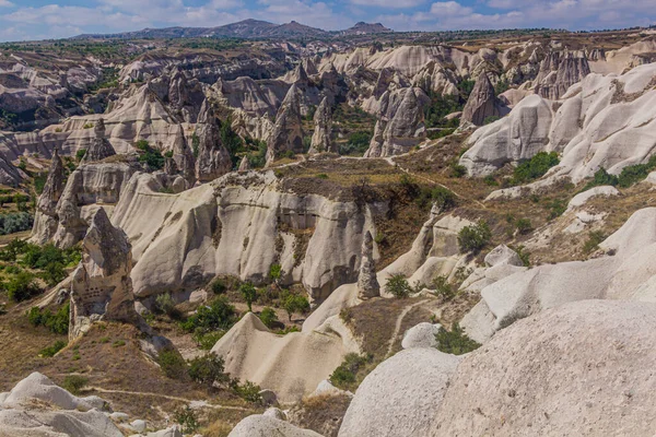 Türkiye Nin Kapadokya Kentindeki Güvercin Vadisi Nin Hava Manzarası — Stok fotoğraf