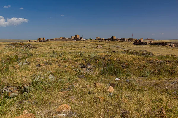 Muralhas Fortificação Antiga Cidade Ani Turquia — Fotografia de Stock