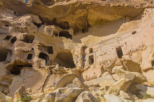 Casas Cueva Cavusin Pueblo Capadocia Turquía — Foto de Stock