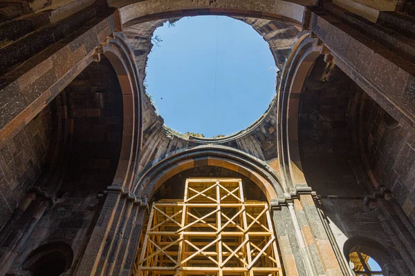 Cupola Crollata Della Cattedrale Dell Antica Città Ani Turchia — Foto Stock