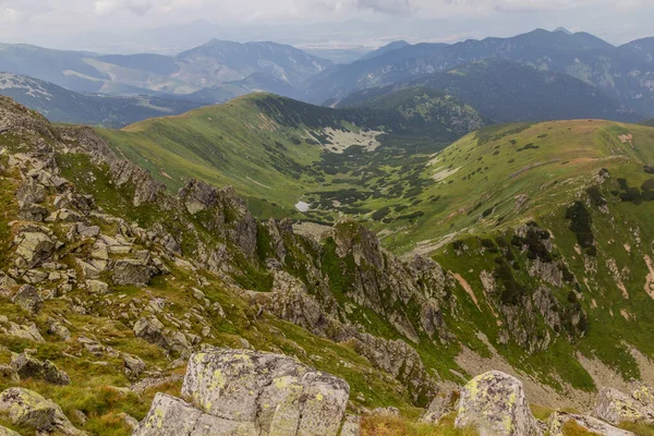 Blick Auf Die Nizke Tatry Vom Berg Krupova Hola Slowakei — Stockfoto
