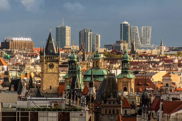 Stare Nowe Wieże Pragi Czechy — Zdjęcie stockowe