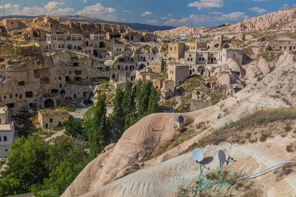 Vista Del Pueblo Cueva Cavusin Capadocia Turquía —  Fotos de Stock