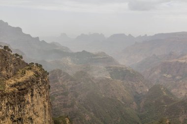 Simien dağlarının manzarası, Etiyopya