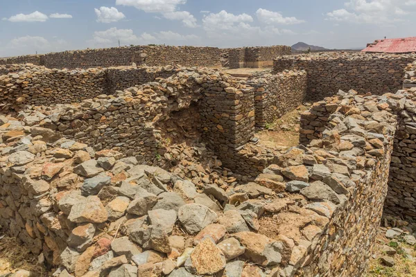 Dungur Reina Saba Ruinas Del Palacio Axum Etiopía — Foto de Stock