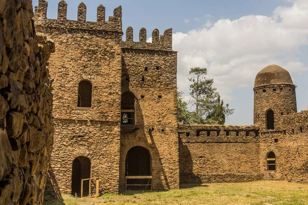 Ruiny Ogrodzenia Królewskiego Gondar Etiopia — Zdjęcie stockowe
