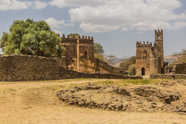 Ruinas Del Recinto Real Gondar Etiopía —  Fotos de Stock