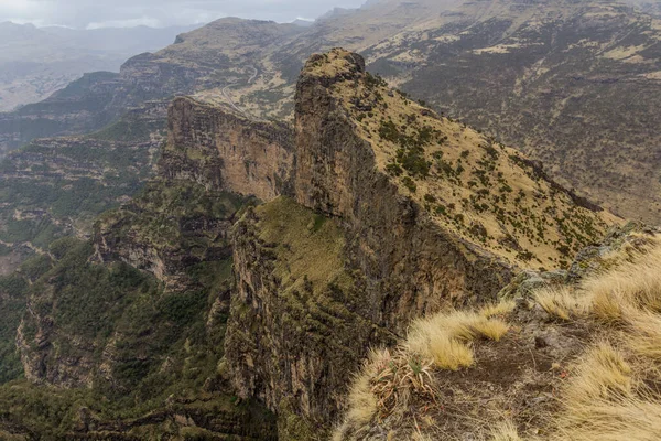 Simien Dağlarında Kuzey Yamaçları Etiyopya — Stok fotoğraf