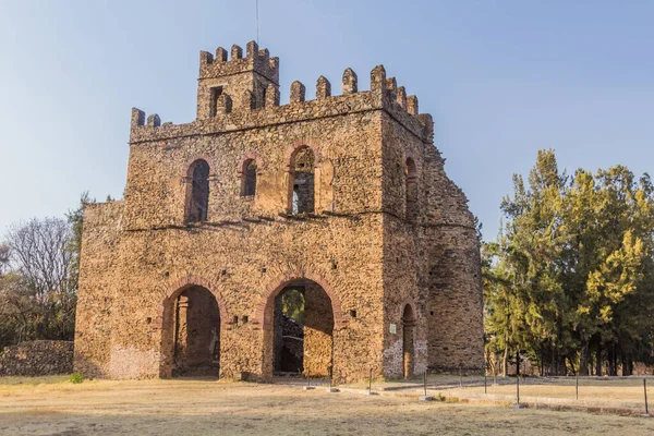 Edificio Del Archivo Real Del Castillo Del Emperador Fasilides Gondar —  Fotos de Stock