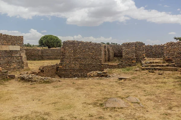 Ruines Palais Dungur Reine Saba Axum Éthiopie — Photo