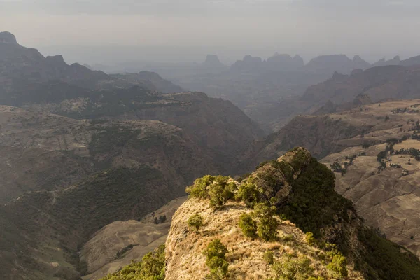Krajobraz Gór Simien Etiopia — Zdjęcie stockowe