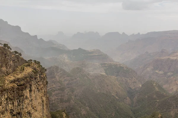 Krajobraz Gór Simien Etiopia — Zdjęcie stockowe