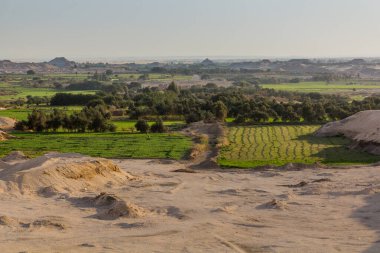 Dakhla vahasının havadan görünüşü, Mısır
