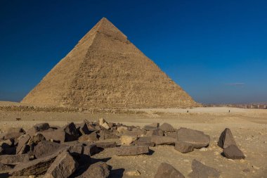 Giza, Mısır 'da Khafre Piramidi