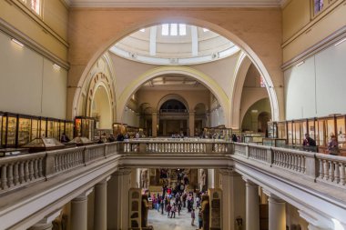 CAIRO, EGYPT - 27 HAZİRAN 2019: Mısır 'ın Kahire Müzesi' nin Salonları