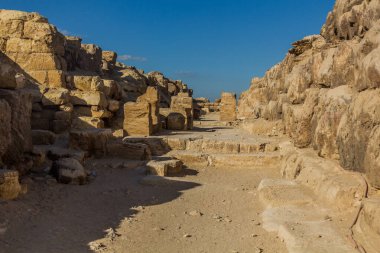 Giza, Mısır 'daki Doğu Mezarlığı manzarası