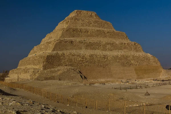 Stegad Pyramid Djoser Zoser Saqqara Egypten — Stockfoto