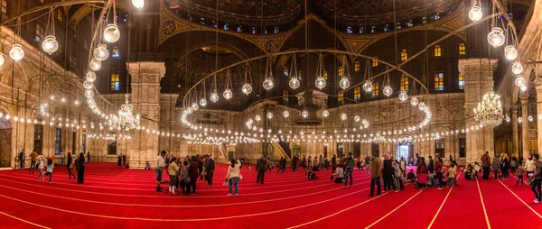 Cairo Egipto Enero 2019 Interior Mezquita Muhammad Ali Ciudadela Cairo — Foto de Stock