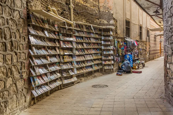 Cairo Egypt January 2019 Street Bookstore Coptic Part Cairo Egypt — Stock Photo, Image