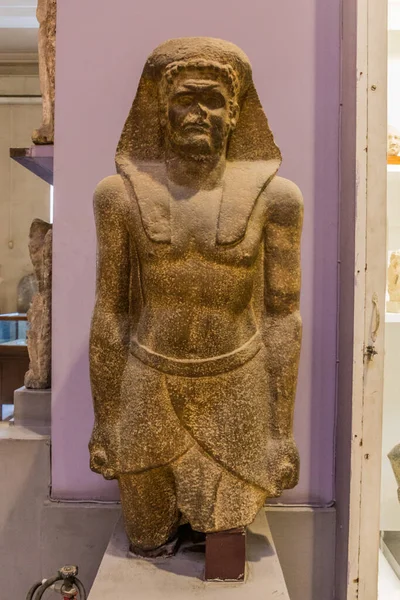 Cairo Egito Janeiro 2019 Estátua Sala Greco Romana Museu Egípcio — Fotografia de Stock