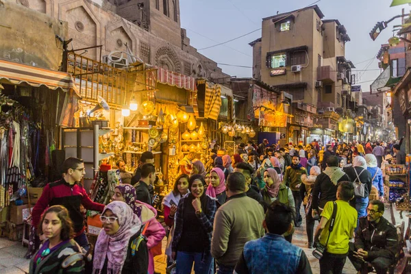 Kairo Ägypten Januar 2019 Moez Straße Historischen Zentrum Von Kairo — Stockfoto