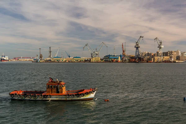 Port Fuad Egypt February 2019 Suez Canal Harbor Port Fuad — Stock Photo, Image