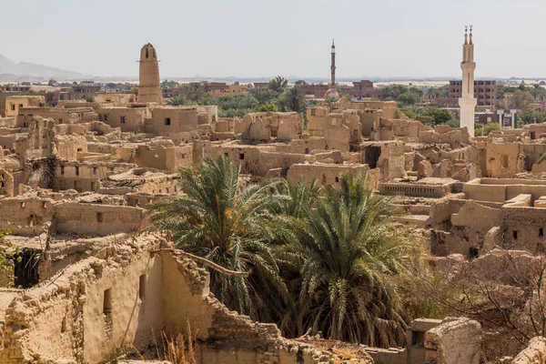 Skyline Del Villaggio Qasr Nell Oasi Dakhla Egitto — Foto Stock