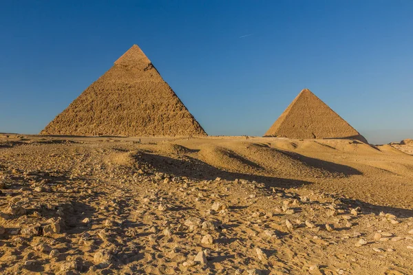 Grandes Pyramides Gizeh Egypte — Photo