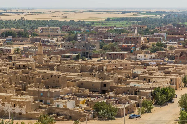 Utsikt Över Byn Qasr Dakhla Oas Egypten — Stockfoto