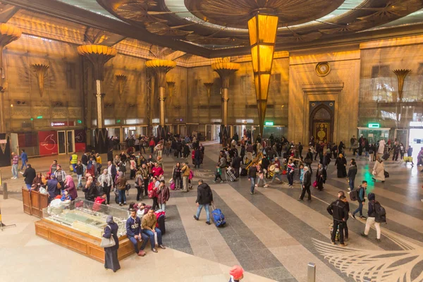 Cairo Egypt Февраля 2019 Года Интерьер Рамзеса Железнодорожного Вокзала Каире — стоковое фото
