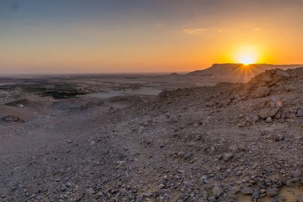 エジプト ダフラ オアシスの夕景 — ストック写真