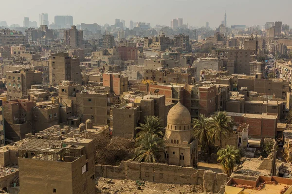 Zicht Skyline Van Cairo Egypte — Stockfoto