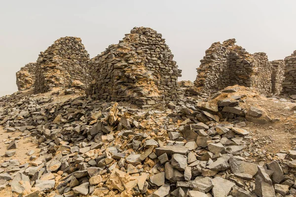 Ww2 Kilátó Romok Gebel Ingleez Hegy Közelében Bahariya Oázis Egyiptom — Stock Fotó