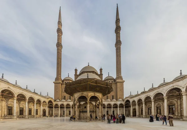 Cairo Egypt Januari 2019 Binnenplaats Van Muhammad Ali Moskee Citadel — Stockfoto