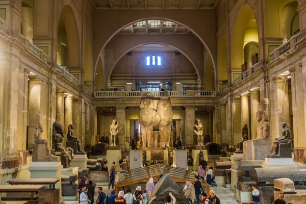 Cairo Egito Janeiro 2019 Átrio Museu Egípcio Cairo Egito — Fotografia de Stock