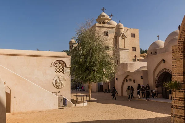 Wadi Natrun Egypt Styczeń 2019 Klasztor Świętej Marii Sourian Wadi — Zdjęcie stockowe